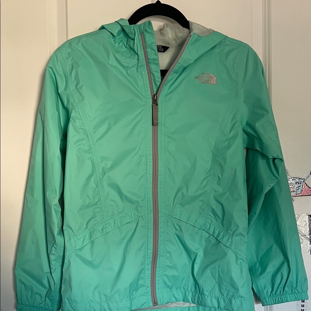 The North Face Girls' Jacket in Aqua and Gray